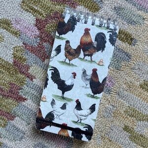 🐓Bella Bug Reporter Journal Roosters & Chickens 150 sheets  NWT